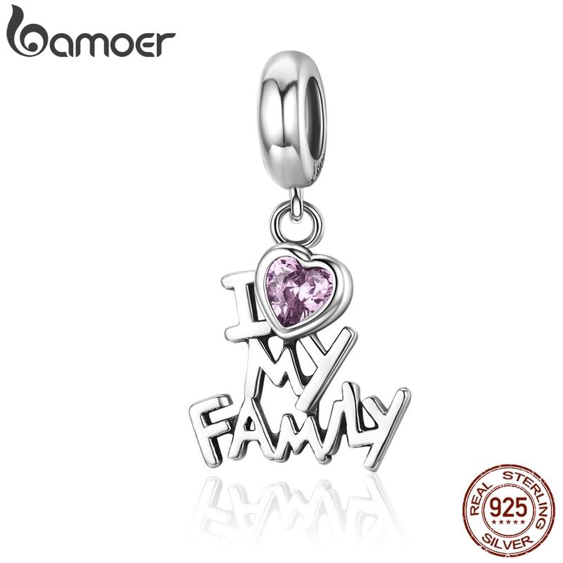 BAMOER оригинальный дизайн стерлингового серебра 925 пробы милые животные подвески подходят браслет модные украшения