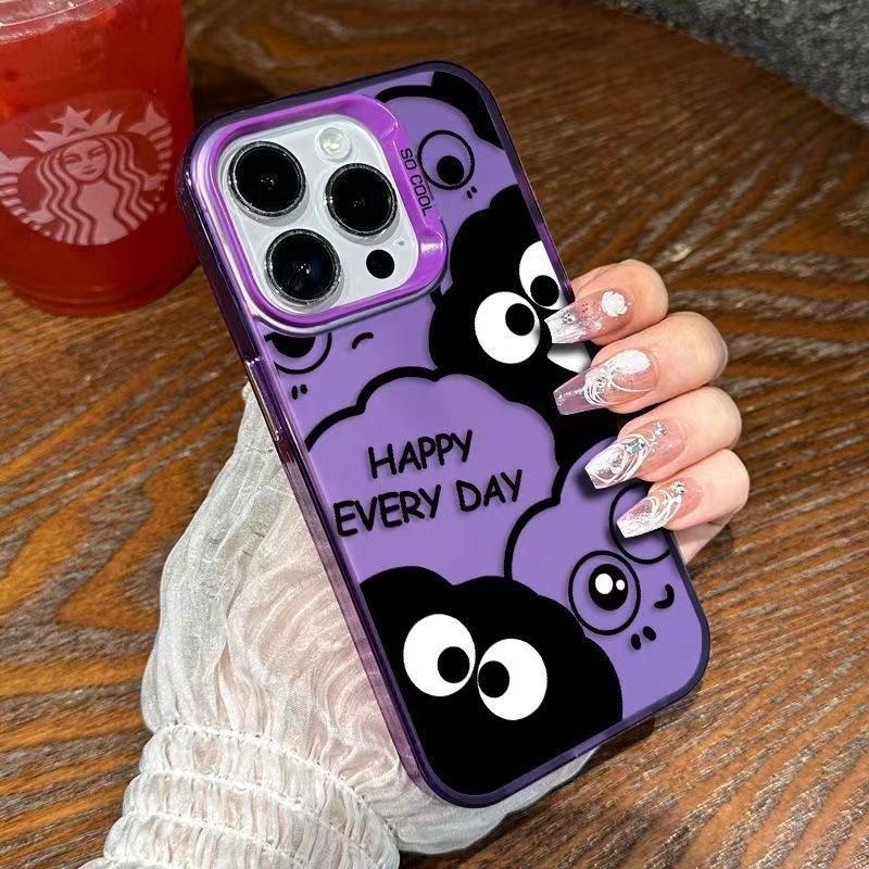 Happy Briquettes Are Suitable for Iphone15plus Mobile Phone Case Cartoon 14promax Cool 1312 Matte 11