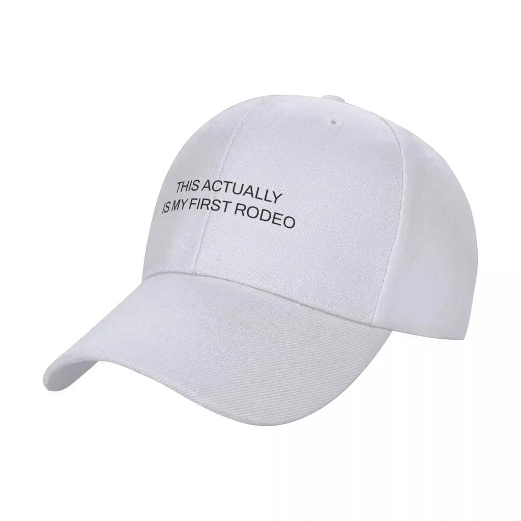 This Actually Is My First Rodeo Baseball Cap New Hat Thermal Visor tea Hat Christmas Hat Women's Men's