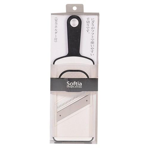 Pearl Metal Softia Слайсер для жюльена с безопасным держателем, Черный, C-3672