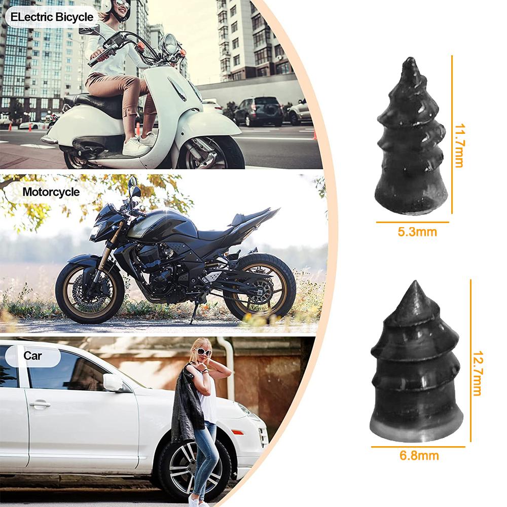10/30 шт., автомобильные, мотоциклетные, вакуумные шины для ремонта гвоздей, грузовика, скутера, велосипеда, инструменты для ремонта проколов шин, резиновые металлические аксессуары для гвоздей