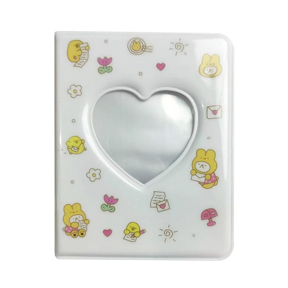 Love Heart Hollow Card Album 3 INCH Photocard Holder Cute Storage Album  Card