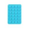 Black Silicone Anti-Slip Phone Stand: 24 Portable, Minimalist Suction Cup Stickers