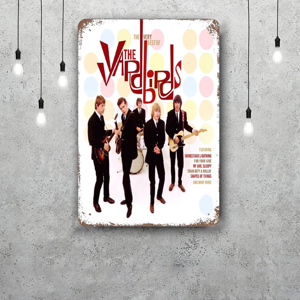 Металлические знаки группы The Yardbirds настенный декор Винтажные жестяные знаки Капитан Металлический плакат Декор для бара паба клуба Настенное украшение