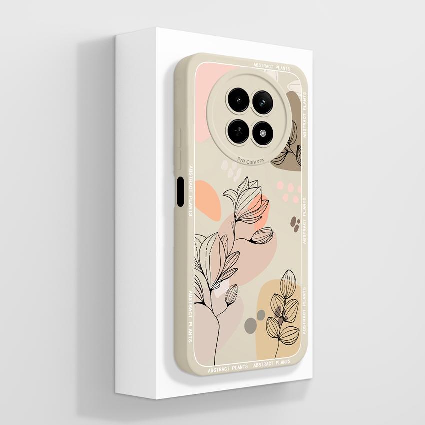 Чехол для Oppo Realme 12 13 14 P1 P2 Pro 14T 12X Сумки для телефона Милые узоры с медвежьими лапками Жидкий силикон Улучшенный пыленепроницаемый защитный чехол для корпуса Oppo