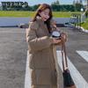 Thick Bread Coat Women's Down Cotton Coat Cotton Coat Women's Korean Edition Loose Medium Long Winter Coat Cotton Coat