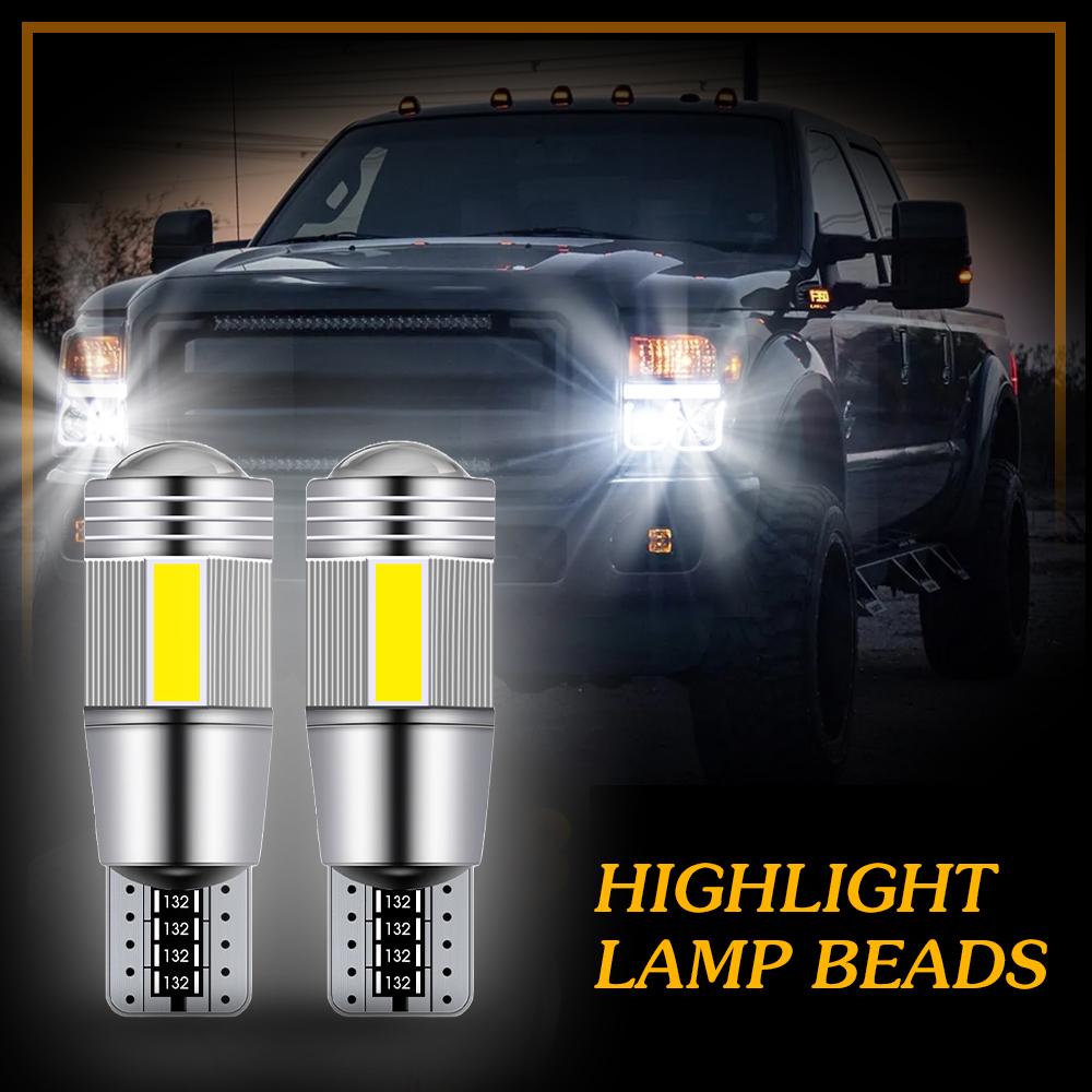 Автомобильная светодиодная лампа T10 W5W сигнальная лампа Canbus ширина индикаторные огни 12 В 6000 К авто клиренс клин боковые фонари заднего хода 5630 6SMD лампа