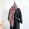 Plaid Scarf Women's Autumn and Winter Versatile Imitation Cashmere Air-conditioned Room Oversized Shawl with Double-sided Warm Scarf