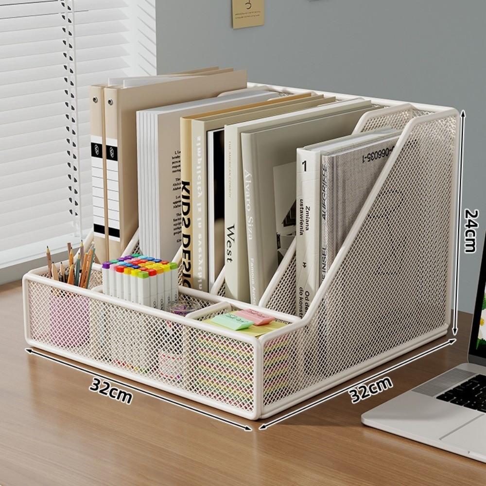 Space-saving Document Storage Shelf Metal Multi-layer Bookshelf New Desk File Organizer  Office Use