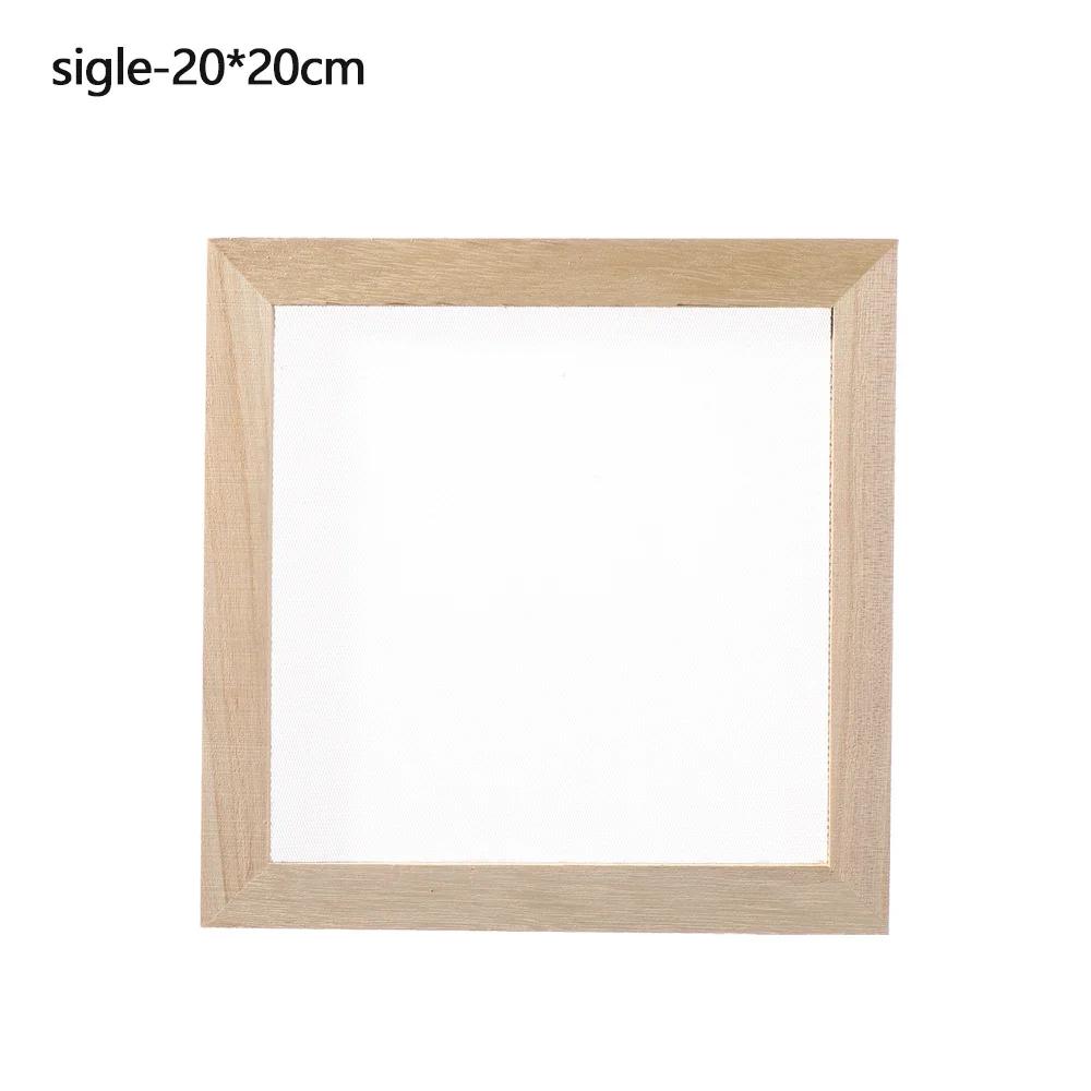 Multi-size Paper Making Mould Frame DIY Papermaking Paper Making Screen Learning Wood Handcraft Gift Wooden Mesh Mold