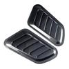 2Pcs Universal Car Decorative Cell Air Flow Intake Hood Scoop Bonnet Carbon Fiber Vent Cover Stickers Decoration Styling