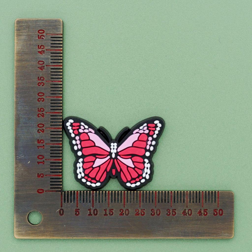 Пряжки для украшения обуви в виде бабочек и цветов для садовых клогов