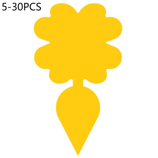 30шт липкие ловушки водонепроницаемые прочные клеевые полипропиленовые двухсторонние мухоловки для сада