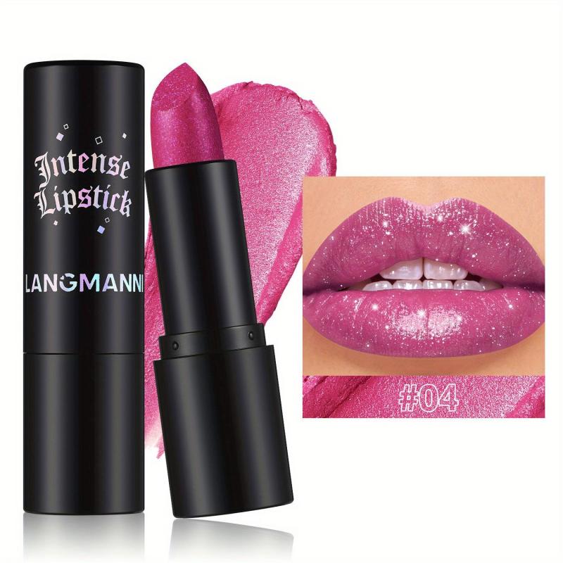 Fine Shimmering Pearlescent Lipstick Velvet Highly Pigmented Dazzling Lipstick Non-stick Cups Easy To Color Lip&Cheek Dual-use