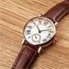 Sanda Lady Analog Round Quartz Leather Remezzo Date Watch Classic Wristwatch