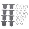 RV Awning Light Clips 8 Hangers 8 S Shaped Hooks 304 Stainless Steel Camping Awning Hooks for Outdoor Tent Home Party