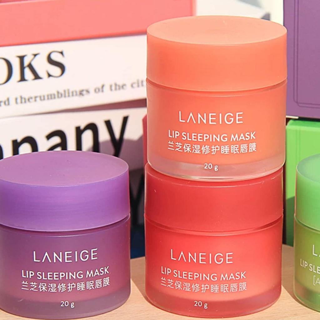 LANEIGE Ночная маска для губ с ароматом Винограда, Персика и Ягод - 20 г / 0,70 унции