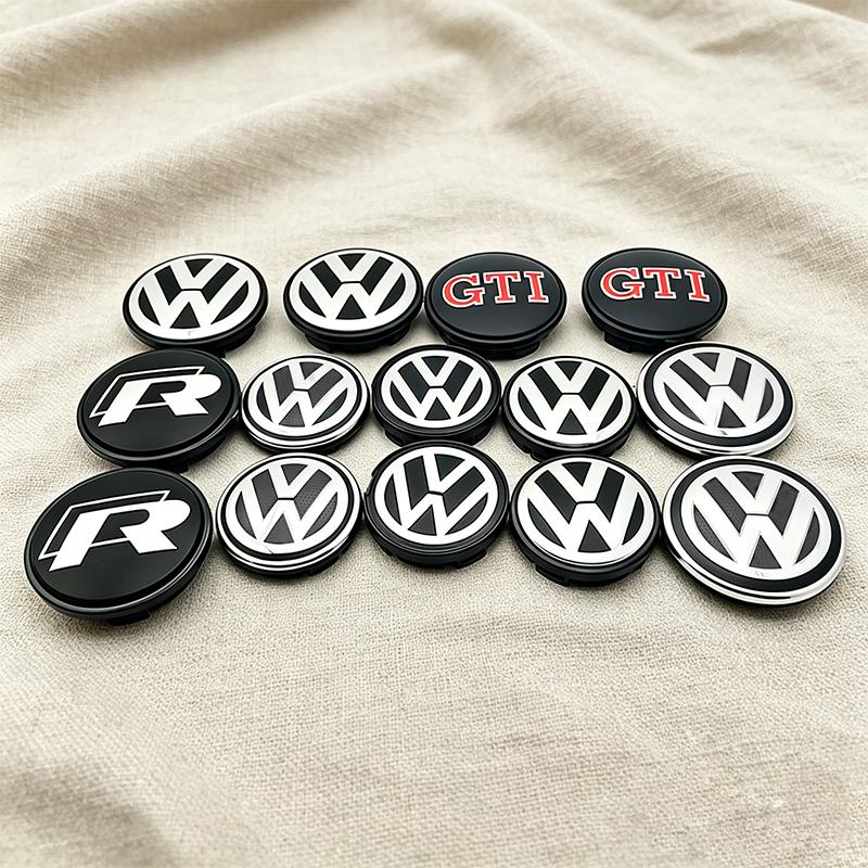 4Pcs 55mm 65mm Car Wheel Center Hub Caps Cover For VW Volkswagen Golf Polo Passat Touran CC B5 B6 B7 Jetta Replace Accessories