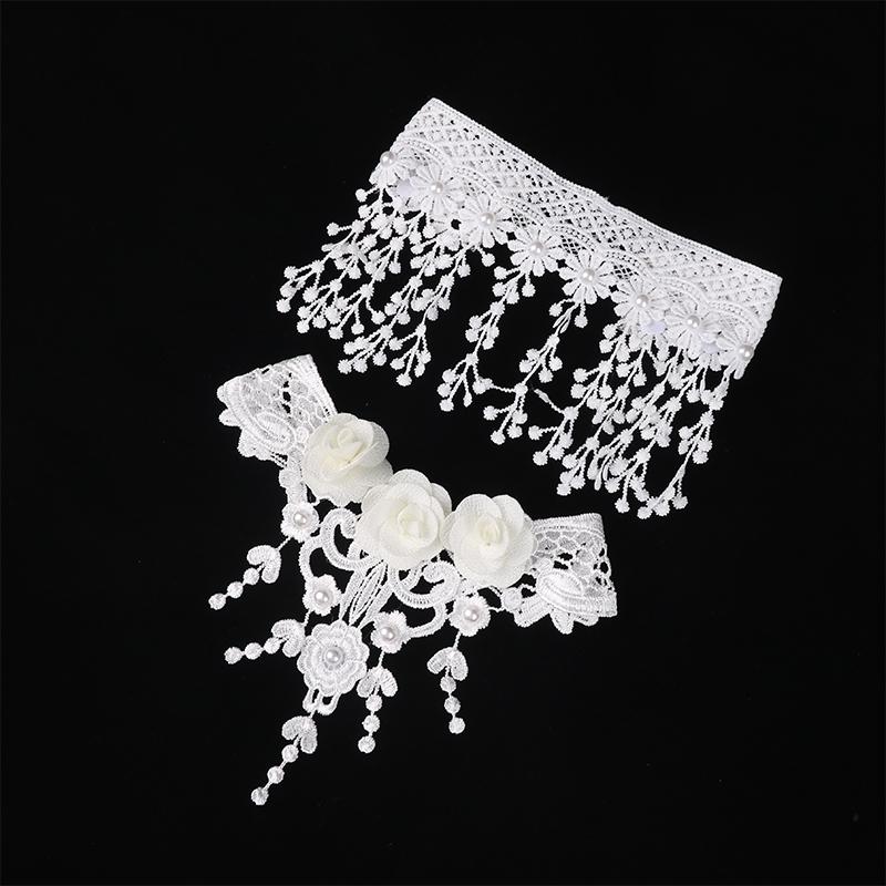 Винтажный классический готический тату-чокер с кружевом для женщин, черный кулон-шарм