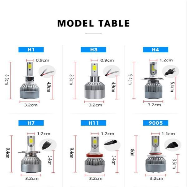 C6 АВТОМОБИЛЬНАЯ СВЕТОДИОДНАЯ ЛАМПА H7 LED H4 H8 H9 H11 АВТОМОБИЛЬНЫЙ LED H1 H3 880 HB3 9005 HB4 9006 9007 9004 H13 Автомобильные светодиодные фары 6000K