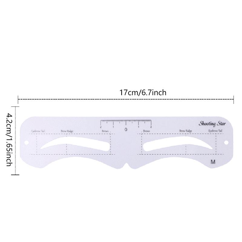 6шт многоразовое руководство для рисования бровей, формирователь бровей, шаблон для макияжа, карта