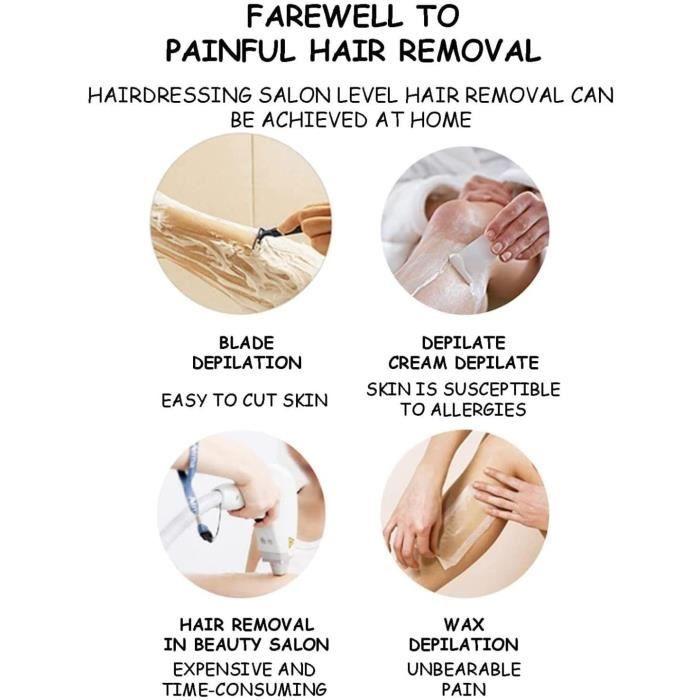 CIRE D'EPILATION - Crystal Hair Eraser - Épilateur Physique - Indolore - Portable - Pour Femme