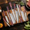 Набор из 9 японских ножей сантоку с дамасским узором, кухонный нож из нержавеющей стали 5Cr15MOV, нож шеф-повара, нож-топорик, универсальный нож для нарезки