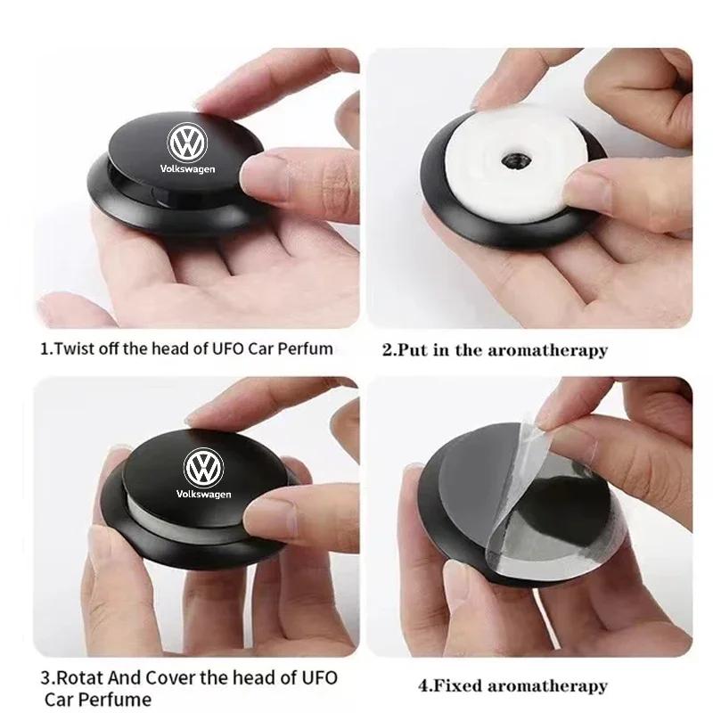 Car accessories Metal Air Freshener Multiple Fragrance Aromatherapy Perfume For VW Polo Golf Passat Scirocco Jetta Tiguan Beetle
