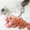 Electric Realistic Jumping Shrimp Toy With USB Charging For Pet Play And Exercise