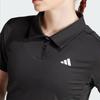 Adidas Tennis Climacool Club Series Minimalist Versatile Short Sleeve Polo Shirt Women Tops Black JZ4924