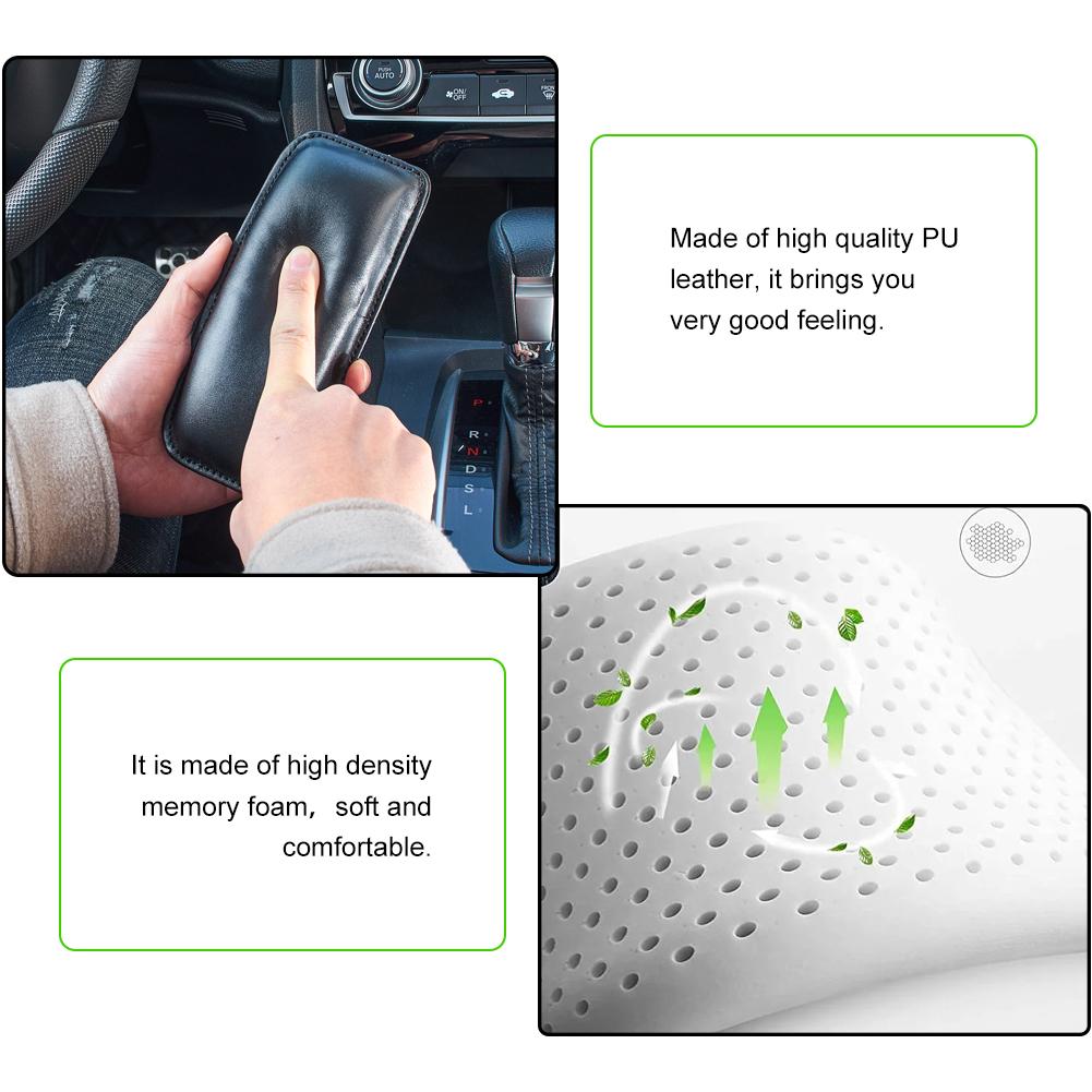 2 шт. в упаковке, универсальная подушка для колена в центральную консоль автомобиля, мягкая накладка на дверной подлокотник, защитная накладка на подлокотник из мягкой кожи