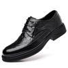 Fashion British Platform Cowhide Business Dress Shoes for Men Designer Soft-soled Men's Brogue Shoes Fashion Light Wedding Shoe Male