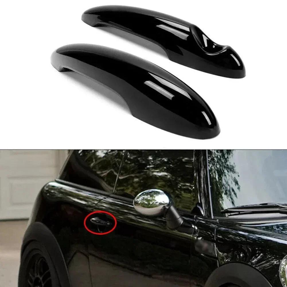 Instantly Elevate Your For MINI's Look with Glossy Black Door Handle Covers For Cooper S R50 R52 R55 R56 R59 R61