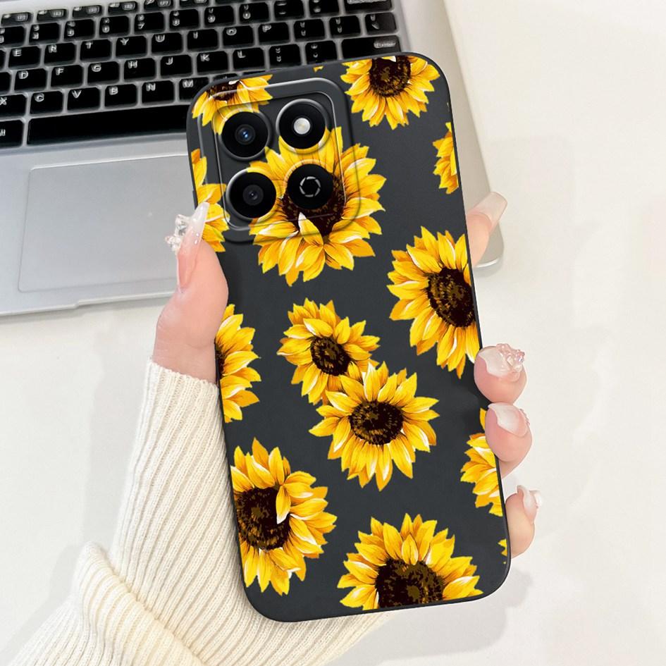 For Honor X7c 4G Case ALT-LX2 Shockproof Cover Sweet Girls Love Heart Soft Liquid Silicone Phone Cases For Honor 200 Smart Coque