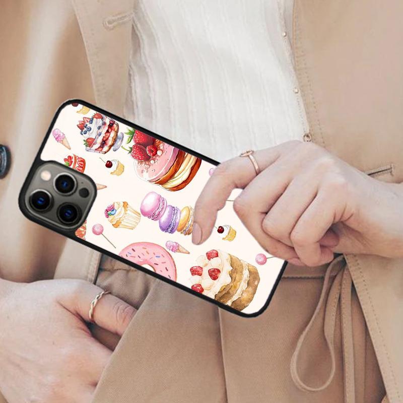 Креативный дизайн 'Cake Art' Магнитный чехол для телефона APPLE iPhone 17 Air 16 14 13 12 Pro Max 15 Plus Беспроводная зарядка С чехлом MagSafe
