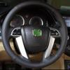 Чехол на руль автомобиля из кожи, сшитый вручную, для Honda Accord 8 2008-2012, Crosstour 2012, Pilot 2009-2015, Odyssey 2
