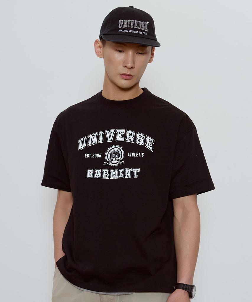Футболка с принтом логотипа Ug Yunibeoseugameonteu_Черный