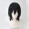 High Quality Fyodor Wig Fyodor Dostoevsky Cosplay Wig Styled Short Black Heat Resistant Synthetic Hair Anime Wigs + Wig Cap