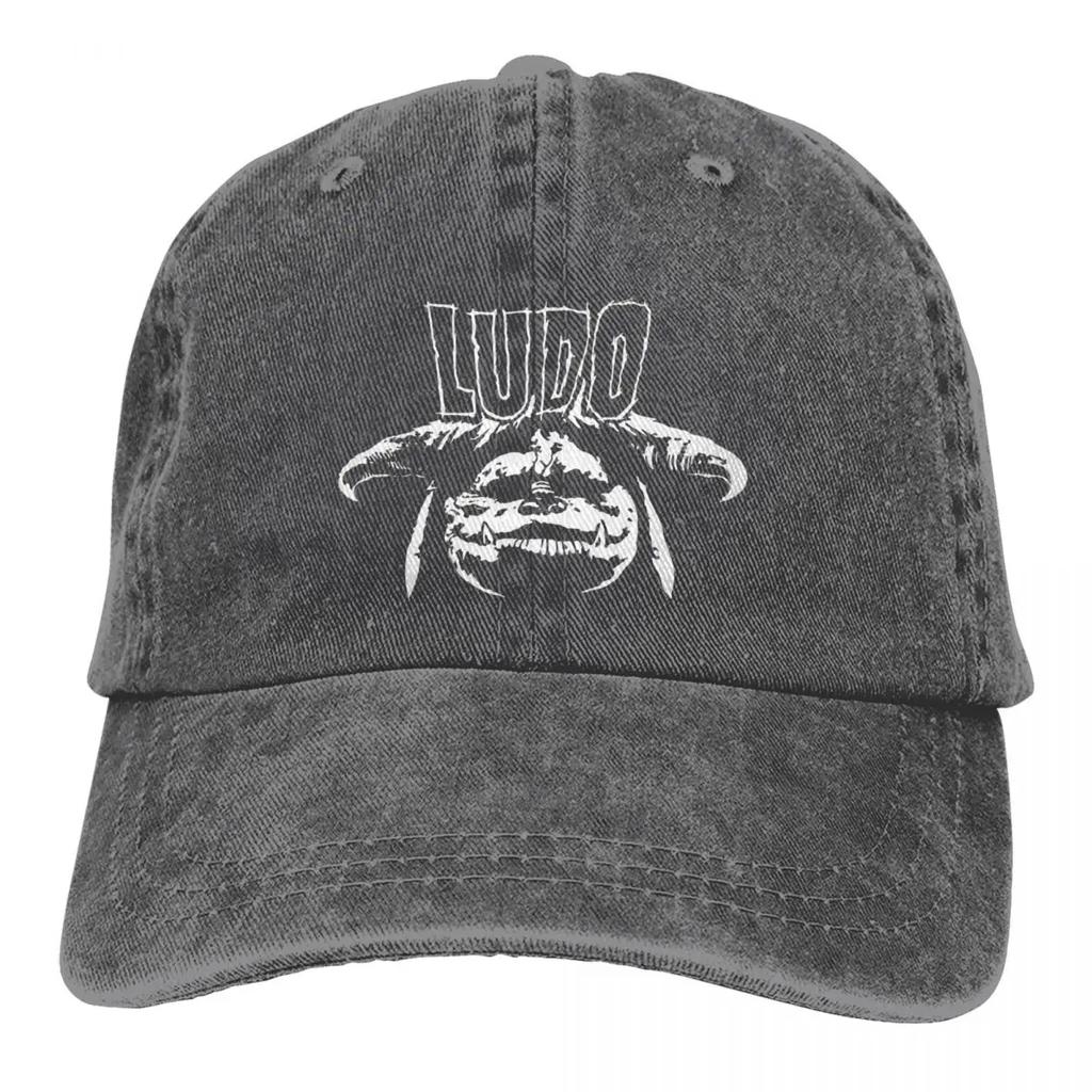 Кепки с принтами Labyrinth Ludo Baseball Caps Мерч Повседневные Вытертый Деним Стиранные Головные уборы Унисекс Для улицы Бега Гольфа Кепки