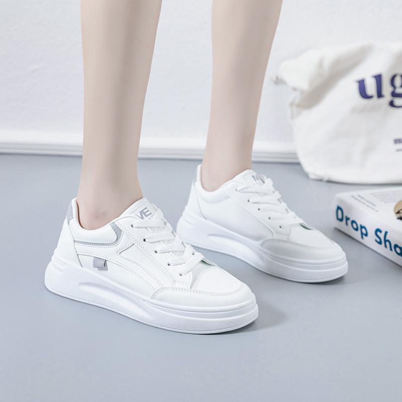 Fashion Women Shoes Summer Breathable White Sneaker Thick Sole Platform Tennis Women Running Shoes Female Casual Sneaker