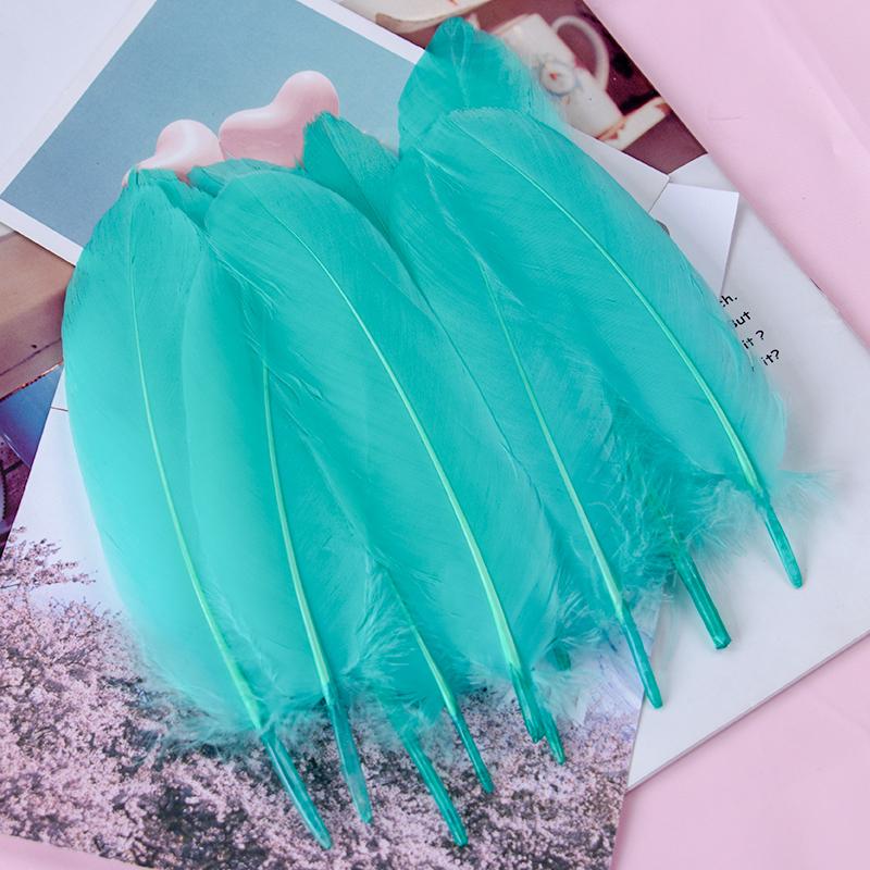 15-20cm Natural Goose Feather Multicolor Plumas for Handicraft Dream Catcher Swan Feather for Home Party  Jewelry Decoration