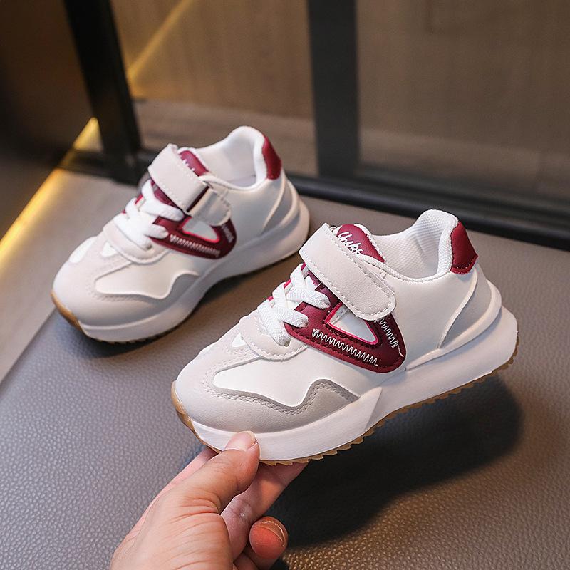 Children's Sneakers for Boy School Versatile Girls Sneakers Fashion Leather Causal Kids Running Sports Shoes Breathable Non-slip