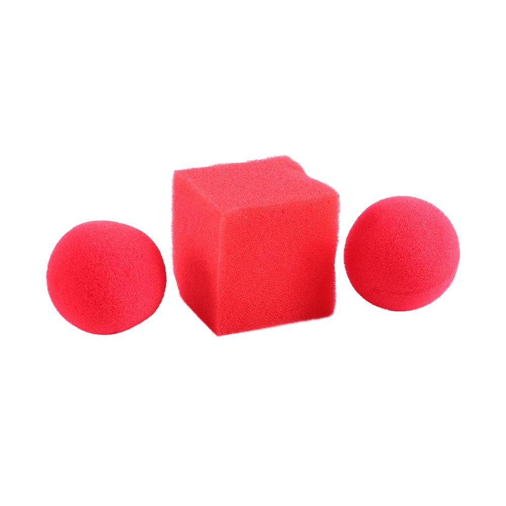 Magic Show Square Sponges Magic Sponge Balls Sponges Magic Tricks Red Ball Magic Sponge Magic Props