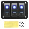 24V 12V for Caravan Switch Panel 3 Button Car Light Toggle For Boat Truck Trailer Marine Motorhome Campervan furgone Accessories