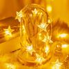 Star String Lights Battery Operated 6m 40 LED IP67 Waterproof Fairy String Lights for Wedding Party,Garden