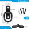 4 Pack D Rings Tie Down Anchors Heavy Duty Tie Down Hooks For Truck Bed Bracket Trailer Tie Downs D-Ring Anchor D Lashing Ring For Cargo Trailers