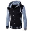 Модная мужская зимняя удлиненная куртка-бомбер с длинным рукавом, однобортное теплое худи-пальто