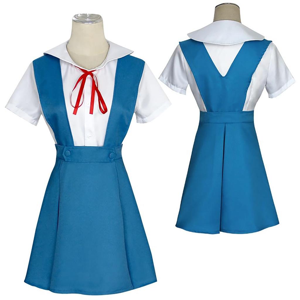 Ева Косплей с париком Neon Genesis Ева Рей Аянами Аска Ева Аниме Униформа Косплей Костюм Аниме Периферийный Косплей Реквизит Сценический Костюм Культурный