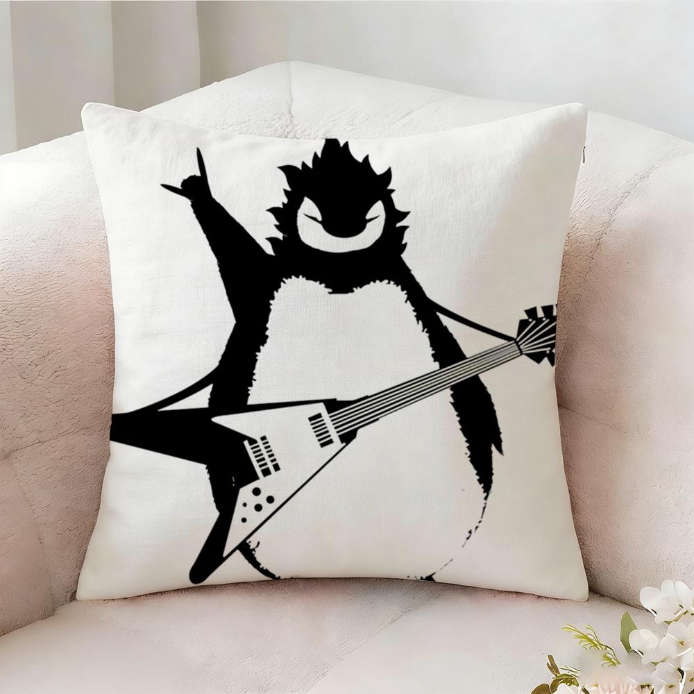 Black And White Animal Patterns Pillow Case Pillowcase Doublesided Printed Sofa Cushion Bedroom Headboard Pillow