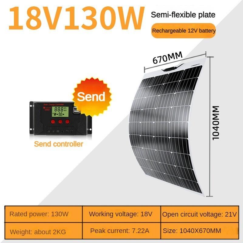 Новая гибкая солнечная панель 18 В бытовой фотоэлектрический модуль монокристаллическая солнечная панель система генерации электроэнергии